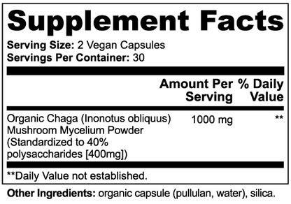DEFEND CHAGA - Organic Chaga Mushroom